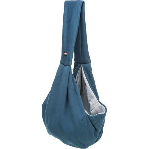 Trixie Draagtas Buikdrager Sling Blauw / Grijs - HONDENTAS - BrokjesKoning.nl