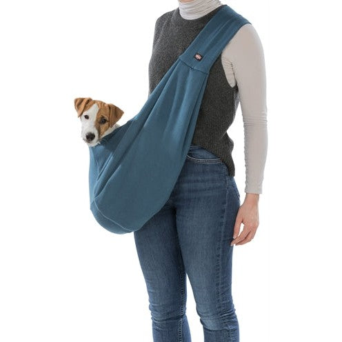 Trixie Draagtas Buikdrager Sling Blauw / Grijs - HONDENTAS - BrokjesKoning.nl