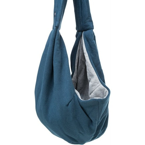 Trixie Draagtas Buikdrager Sling Blauw / Grijs - HONDENTAS - BrokjesKoning.nl
