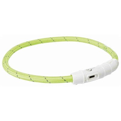 Trixie Lichtgevende Halsband Hond Flash Usb Tpu / Nylon Groen - HALSBANDEN MET LICHTJES - BrokjesKoning.nl