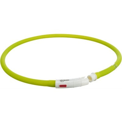 Trixie Lichtgevende Halsband Hond Usb Siliconen Oplaadbaar Groen - HALSBANDEN MET LICHTJES - BrokjesKoning.nl