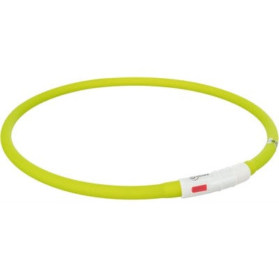 Trixie Lichtgevende Halsband Hond Usb Siliconen Oplaadbaar Groen - HALSBANDEN MET LICHTJES - BrokjesKoning.nl