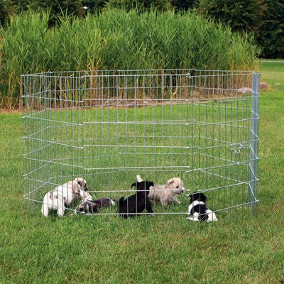 Trixie Natura Puppyren Gegalvaniseerd Metaal 8 Panelen - DRAADKOOIEN - BrokjesKoning.nl