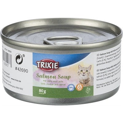 Trixie Zalm Soep Kip / Zalm Glutenvrij - NATVOER - BrokjesKoning.nl