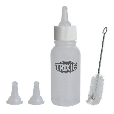 Trixie Zuigflesje Voedingsset Inclusief Borstel - VOER/DRINKBAKKEN - BrokjesKoning.nl