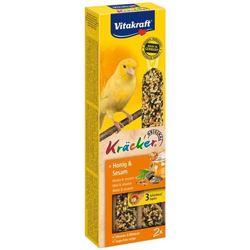 Vitakraft Kanarie Kracker Honing - SNACKS HARD - BrokjesKoning.nl