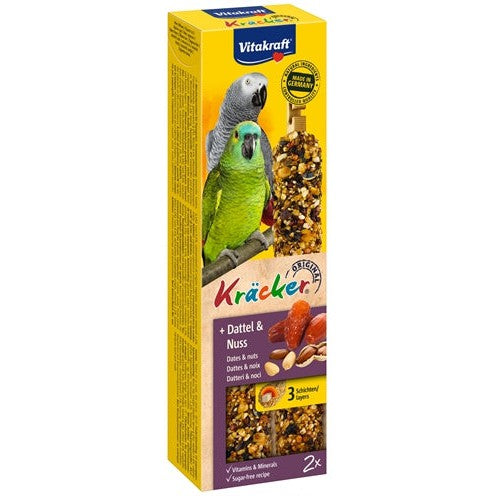 Vitakraft Papegaai Kracker Fruit/Noot - SNACKS HARD - BrokjesKoning.nl
