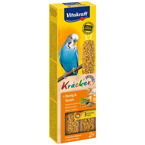 Vitakraft Parkiet Kracker Honing - SNACKS HARD - BrokjesKoning.nl