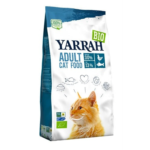 Yarrah Cat Biologische Brokken Vis (Msc) Zonder Toegevoegde Suikers - DROOGVOER - BrokjesKoning.nl