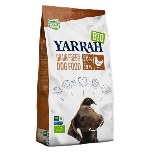 Yarrah Dog Biologische Brokken Graanvrij Kip/Vis - DROOGVOER - BrokjesKoning.nl