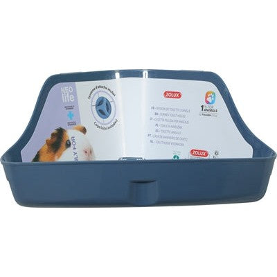 Zolux Neolife Hoektoilet Cavia Blauw - TOILETARTIKELEN - BrokjesKoning.nl