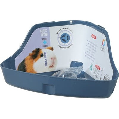 Zolux Neolife Hoektoilet Cavia Blauw - TOILETARTIKELEN - BrokjesKoning.nl