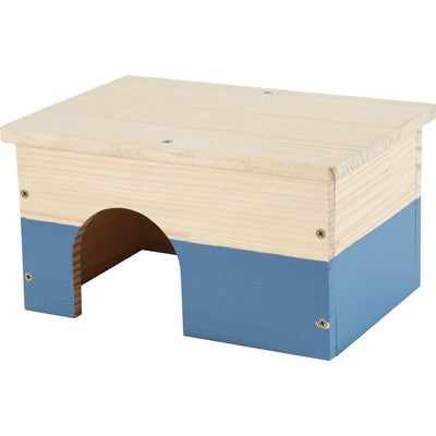Zolux Neolife Houten Huisje Cavia Blauw - SPEELGOED - BrokjesKoning.nl