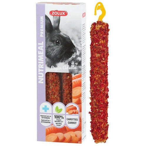 Zolux Nutrimeal Stick Konijn Wortel - SNACKS HARD - BrokjesKoning.nl