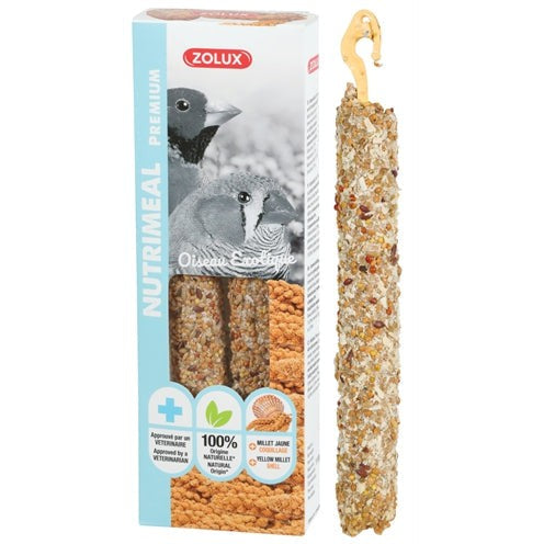 Zolux Nutrimeal Stick Tropische Vogel Gele Gierst - SNACKS HARD - BrokjesKoning.nl