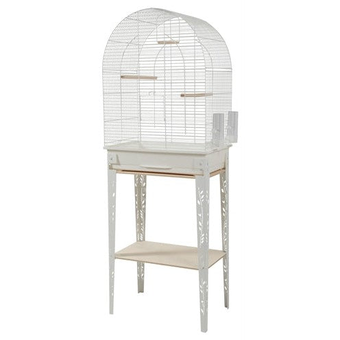 Zolux Vogelkooi Patio Met Standaard Wit - KOOIEN/HOKKEN - BrokjesKoning.nl